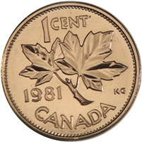 1981 Canada 1-cent Proof Like