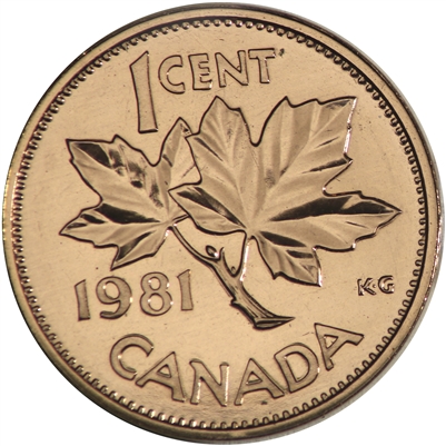 1981 Canada 1-cent Proof Like