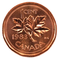 1983 Canada 1-cent Brilliant Uncirculated (MS-63)