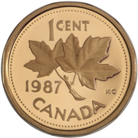 1987 Canada 1-cent Proof