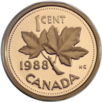 1988 Canada 1-cent Proof