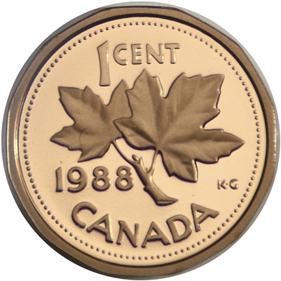 1988 Canada 1-cent Proof