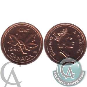 1990 Canada 1-cent Proof Like