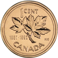 1992 Canada 1-cent Proof Like