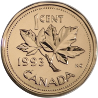 1993 Canada 1-cent Proof Like