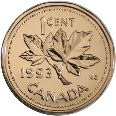 1993 Canada 1-cent Proof Like