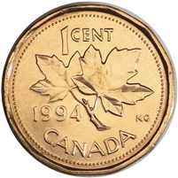 1994 Canada 1-cent Brilliant Uncirculated (MS-63)