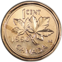 1996 Canada 1-cent Brilliant Uncirculated (MS-63)