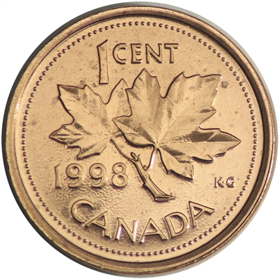 1998 Canada 1-cent Brilliant Uncirculated (MS-63)