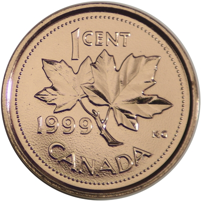 1999 Canada 1-cent Proof Like