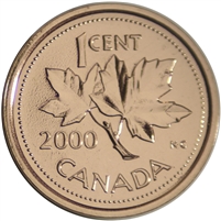 2000 Canada 1-cent Proof Like