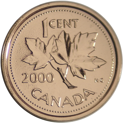 2000 Canada 1-cent Proof Like