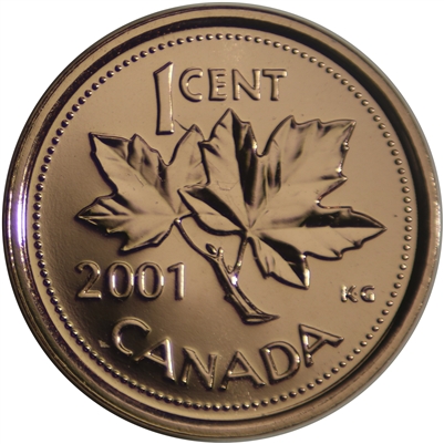 2001P Canada 1-cent Proof Like