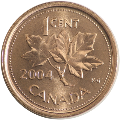2004 Canada 1-cent Brilliant Uncirculated (MS-63)