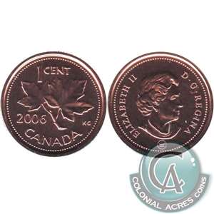 2006 Logo Canada 1-cent Proof Like