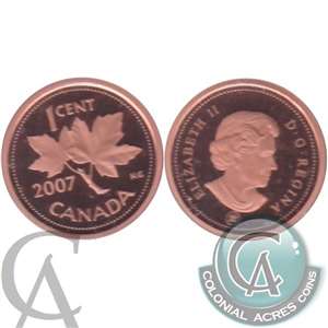 2007 Canada 1-cent Proof