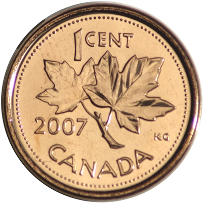 2007 Magnetic Canada 1-cent Brilliant Uncirculated (MS-63)