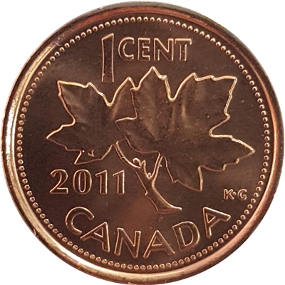 2011 Magnetic Canada 1-cent Brilliant Uncirculated (MS-63)