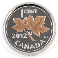 2012 Canada 1-cent Pink Gold Plated Silver Proof $