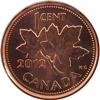 2012 Magnetic Canada 1-cent Brilliant Uncirculated (MS-63)