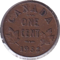 1932 Canada 1-cent Circulated