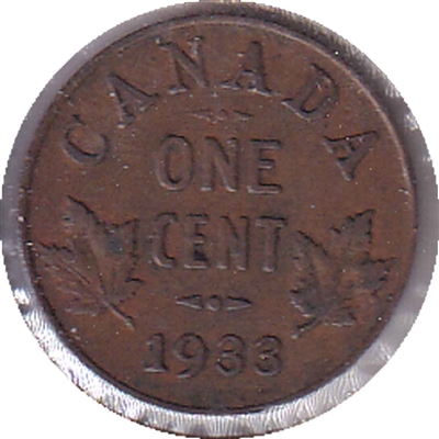 1933 Canada 1-cent Circulated