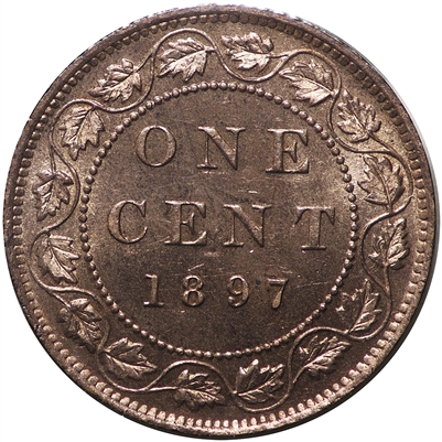 1897 Canada 1-cent Brilliant Uncirculated (MS-63) $