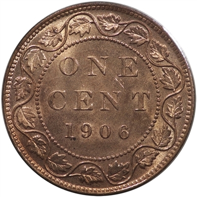 1906 Canada 1-cent Choice Brilliant Uncirculated (MS-64) $