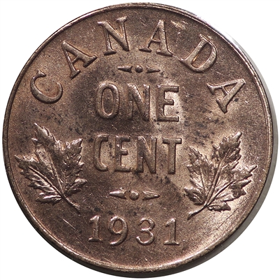 1931 Canada 1-cent Brilliant Uncirculated (MS-63) $