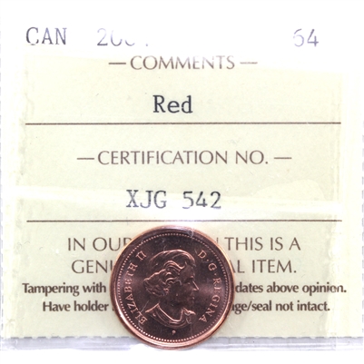 2004P Canada 1-cent ICCS Certified MS-64
