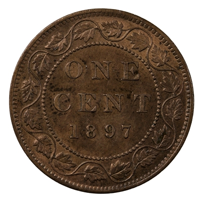 1897 Canada 1-cent Brilliant Uncirculated Red & Brown (MS-63) $