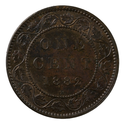 1882H Obv. 1 Canada 1-cent AU-UNC (AU-55) $