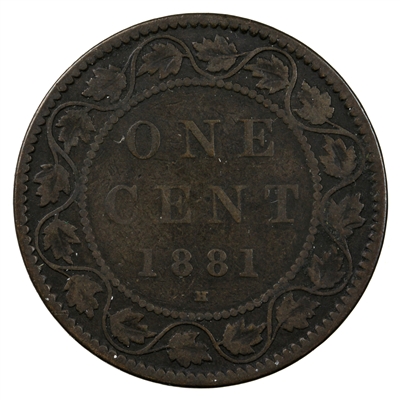 1881H Obv. 1 Canada 1-cent G-VG (G-6)