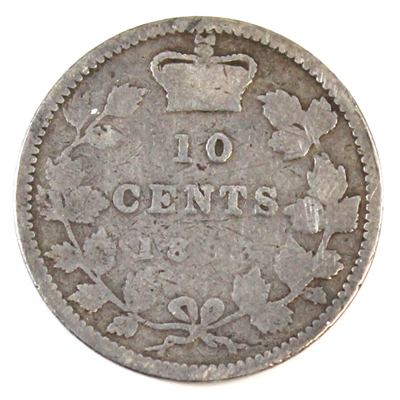 1893 Flat Top 3 Obv. 5 Canada 10-cents Good (G-4)