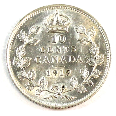 1919 Canada 10-cents AU-UNC (AU-55) $
