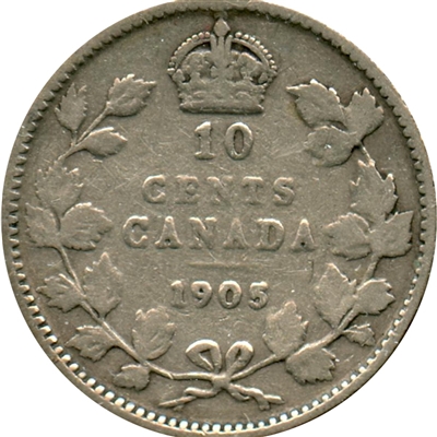 1905 Canada 10-cents G-VG (G-6)