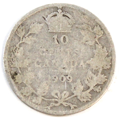 1909 Broad Leaves Canada 10-cent Filler