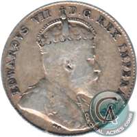 1910 Canada 10-cents VG-F (VG-10)