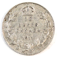 1911 Canada 10-cents VF-EF (VF-30)