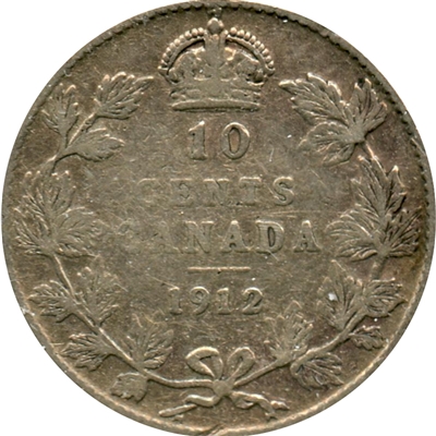 1912 Canada 10-cents F-VF (F-15)