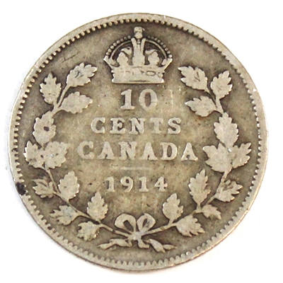1914 Canada 10-cents Good (G-4)