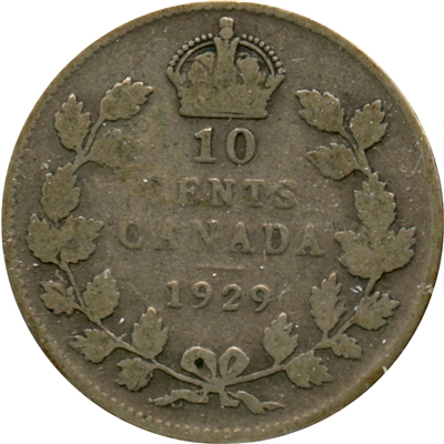1929 Canada 10-cents Good (G-4)