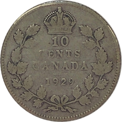 1929 Canada 10-cents G-VG (G-6)