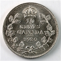 1930 Canada 10-cents AU-UNC (AU-55) $