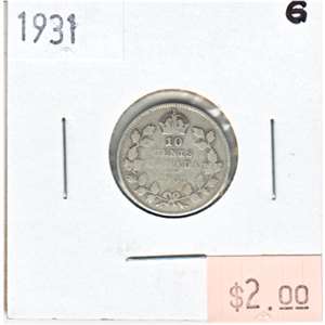 1931 Canada 10-cents Good (G-4)