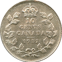 1932 Canada 10-cents EF-AU (EF-45) $