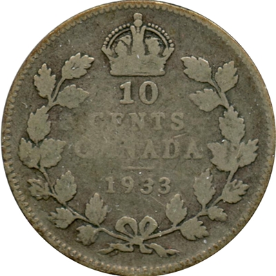 1933 Canada 10-cents Good (G-4)