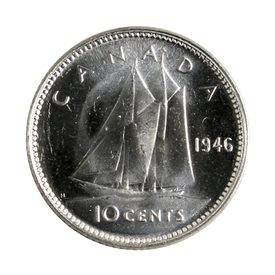 1946 Canada 10-cents Brilliant Uncirculated (MS-63)