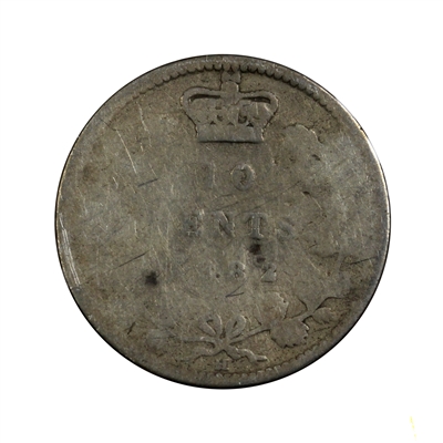 1882H Canada 10-cents Poor