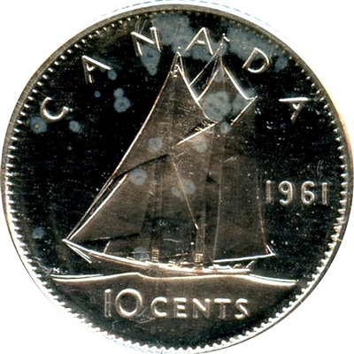 1961 Canada 10-cents Proof Like